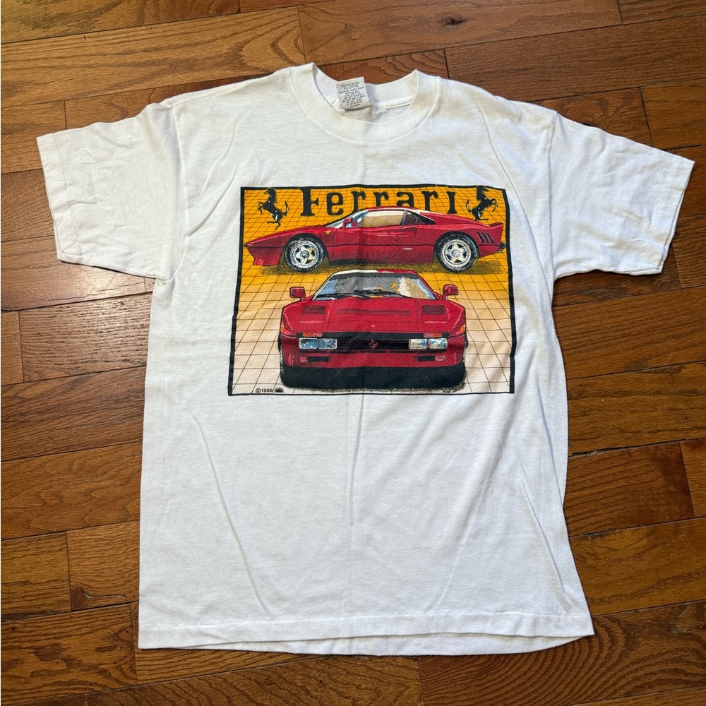 Rare Vintage Ferrari White Short Sleeve Tee